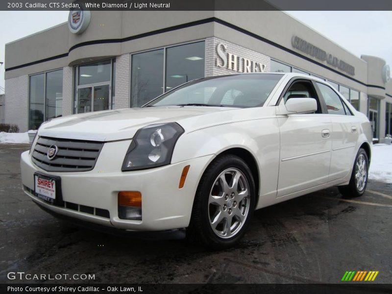 White Diamond / Light Neutral 2003 Cadillac CTS Sedan