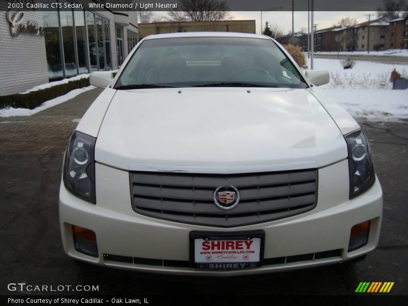 White Diamond / Light Neutral 2003 Cadillac CTS Sedan