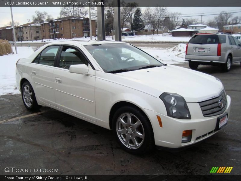White Diamond / Light Neutral 2003 Cadillac CTS Sedan