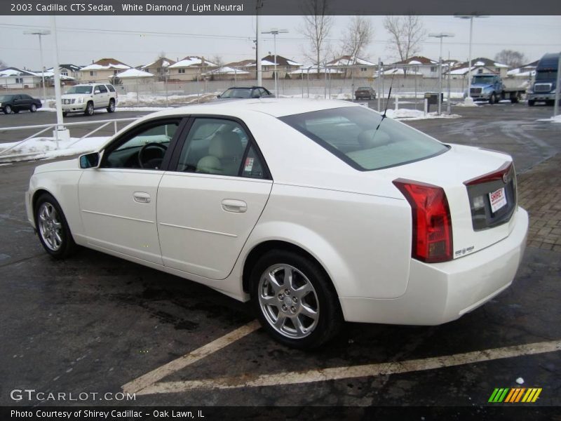 White Diamond / Light Neutral 2003 Cadillac CTS Sedan