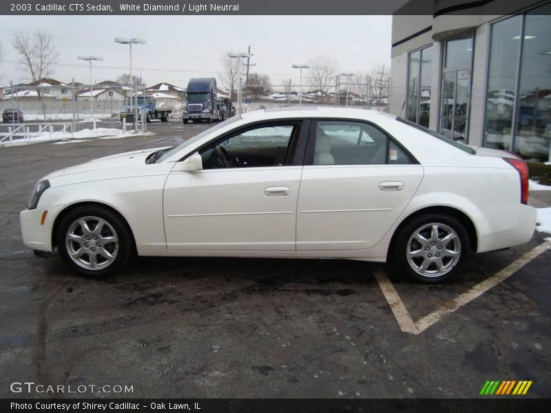 White Diamond / Light Neutral 2003 Cadillac CTS Sedan