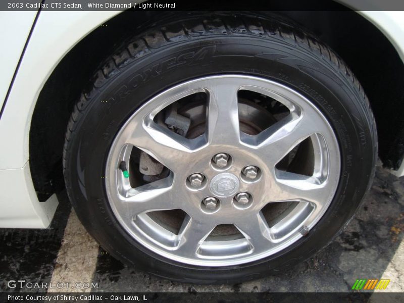 White Diamond / Light Neutral 2003 Cadillac CTS Sedan