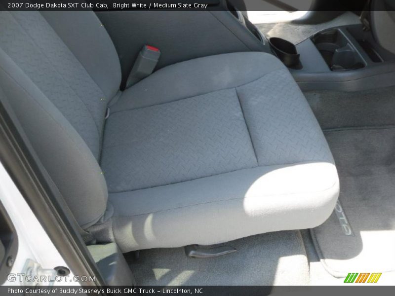 Bright White / Medium Slate Gray 2007 Dodge Dakota SXT Club Cab