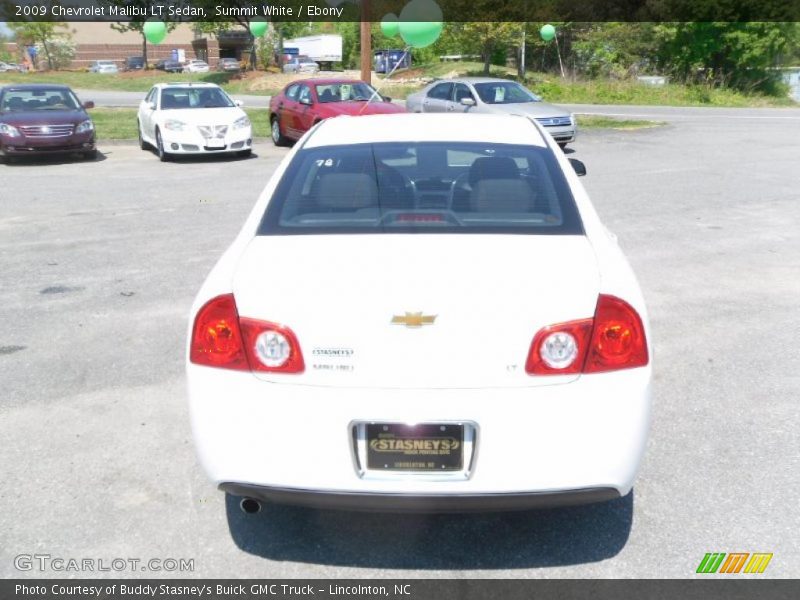 Summit White / Ebony 2009 Chevrolet Malibu LT Sedan