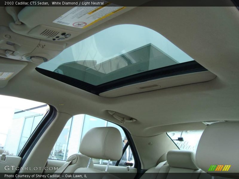White Diamond / Light Neutral 2003 Cadillac CTS Sedan