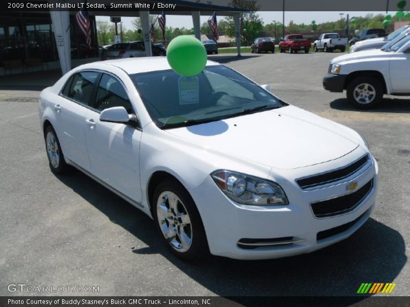 Summit White / Ebony 2009 Chevrolet Malibu LT Sedan