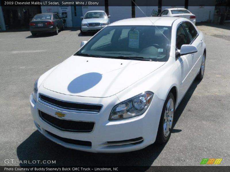 Summit White / Ebony 2009 Chevrolet Malibu LT Sedan