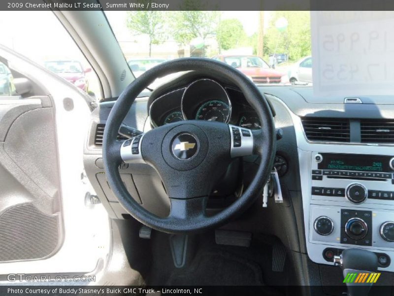 Summit White / Ebony 2009 Chevrolet Malibu LT Sedan