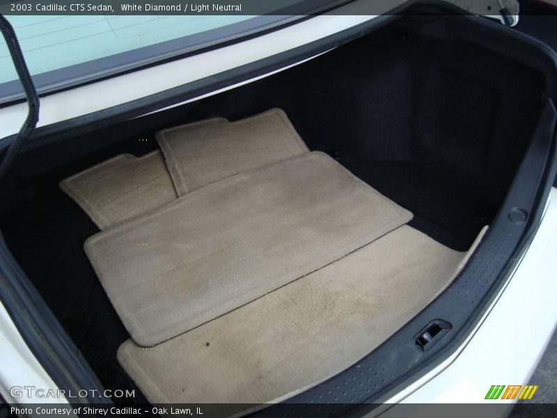 White Diamond / Light Neutral 2003 Cadillac CTS Sedan