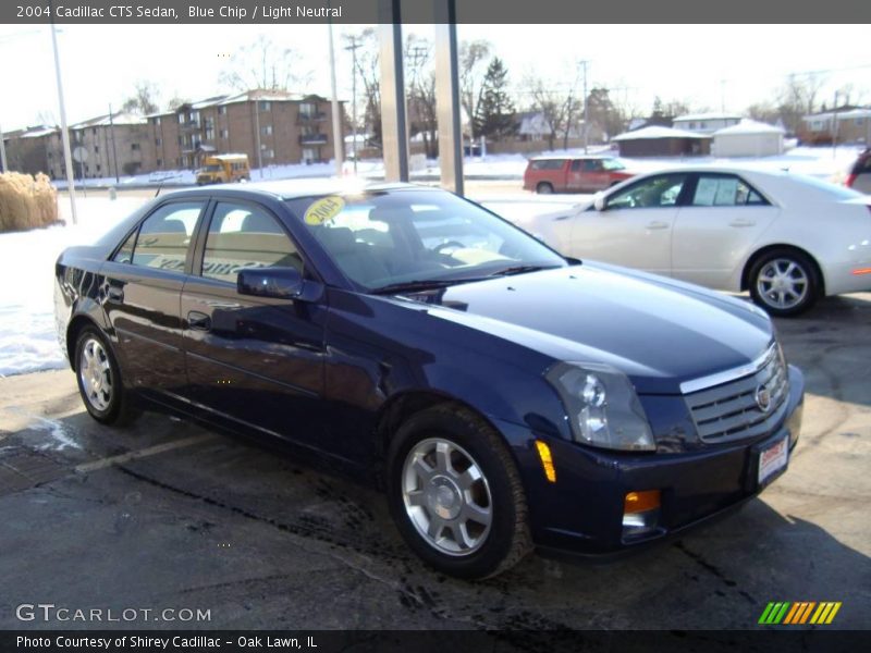 Blue Chip / Light Neutral 2004 Cadillac CTS Sedan