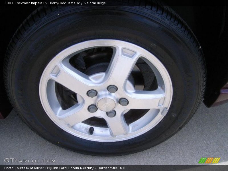 Berry Red Metallic / Neutral Beige 2003 Chevrolet Impala LS