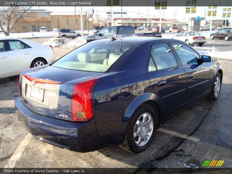 Blue Chip / Light Neutral 2004 Cadillac CTS Sedan