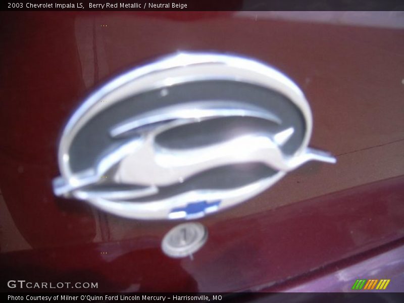 Berry Red Metallic / Neutral Beige 2003 Chevrolet Impala LS