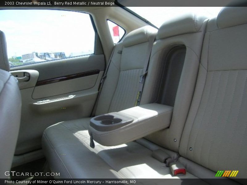 Berry Red Metallic / Neutral Beige 2003 Chevrolet Impala LS