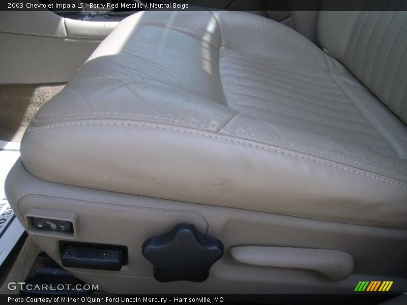 Berry Red Metallic / Neutral Beige 2003 Chevrolet Impala LS