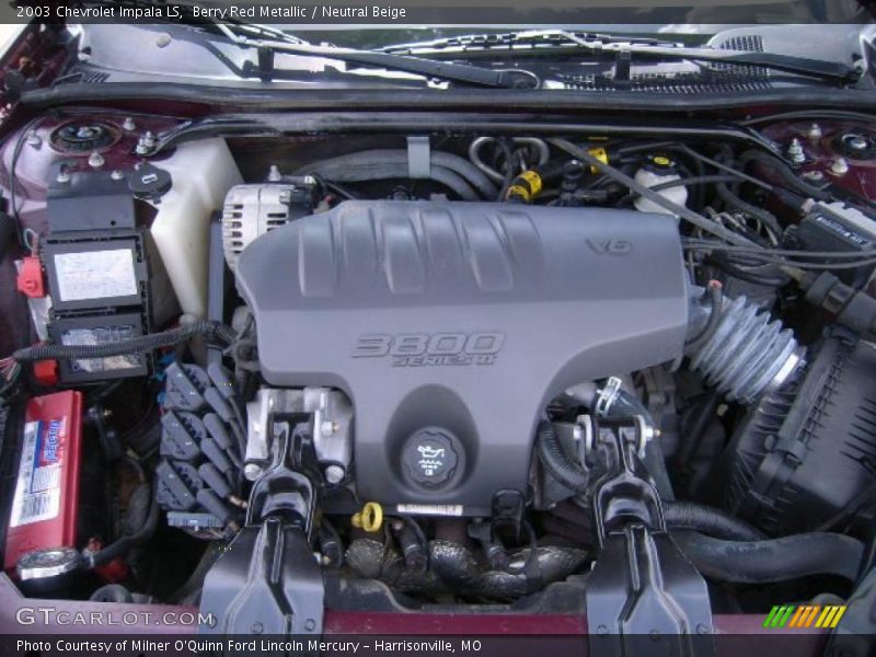 Berry Red Metallic / Neutral Beige 2003 Chevrolet Impala LS