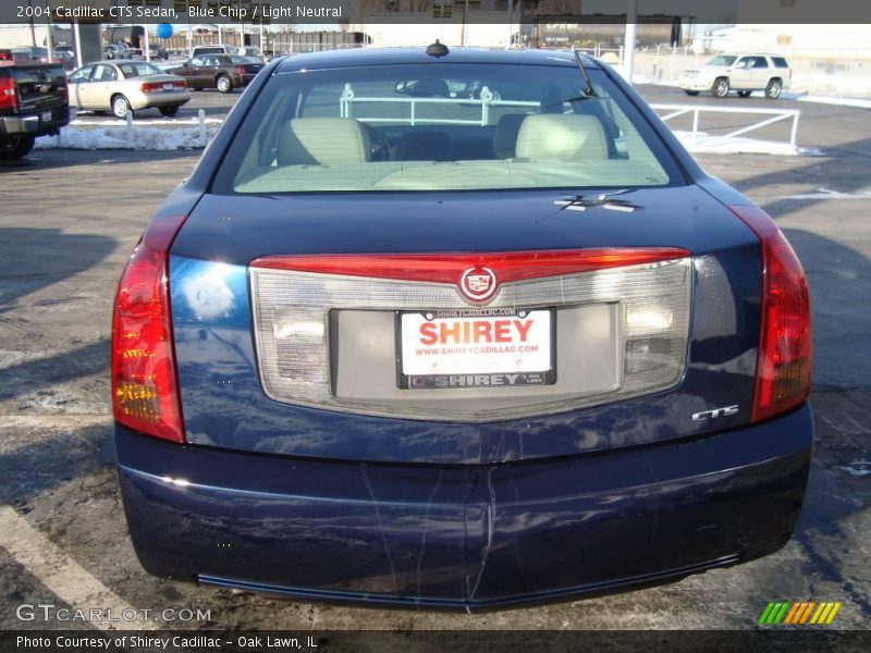 Blue Chip / Light Neutral 2004 Cadillac CTS Sedan