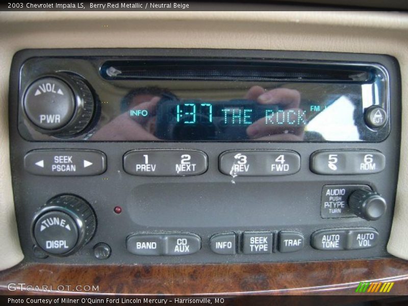 Berry Red Metallic / Neutral Beige 2003 Chevrolet Impala LS