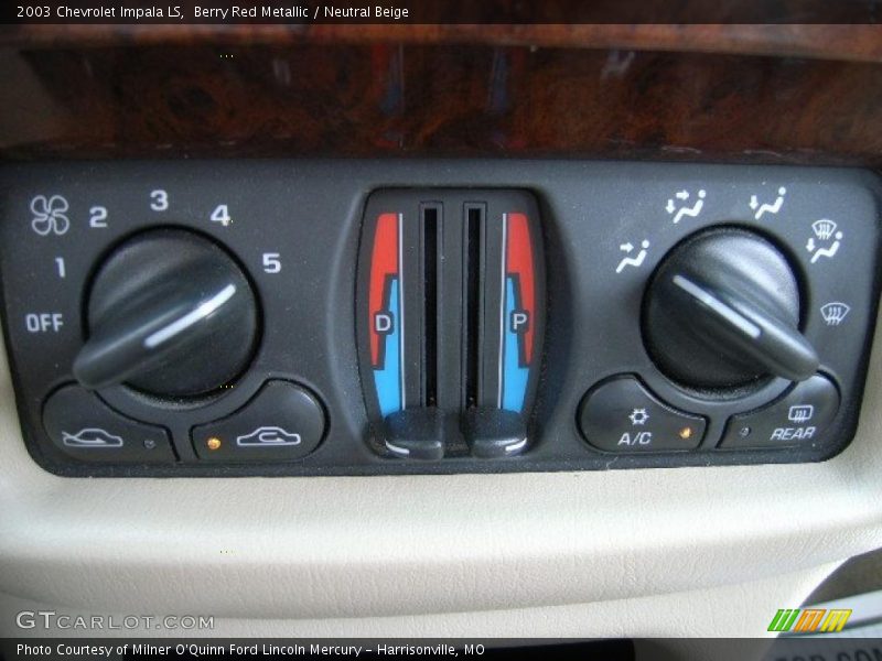 Berry Red Metallic / Neutral Beige 2003 Chevrolet Impala LS