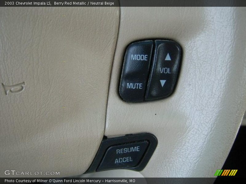 Berry Red Metallic / Neutral Beige 2003 Chevrolet Impala LS