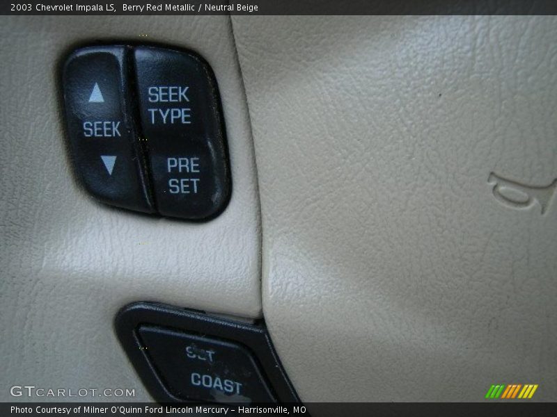 Berry Red Metallic / Neutral Beige 2003 Chevrolet Impala LS