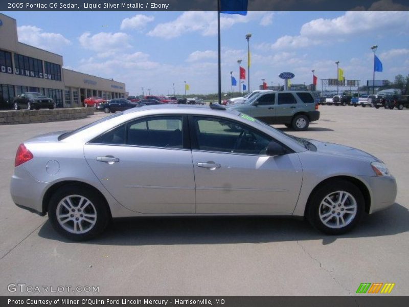Liquid Silver Metallic / Ebony 2005 Pontiac G6 Sedan