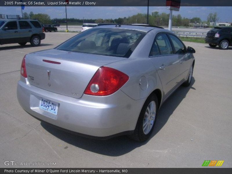 Liquid Silver Metallic / Ebony 2005 Pontiac G6 Sedan
