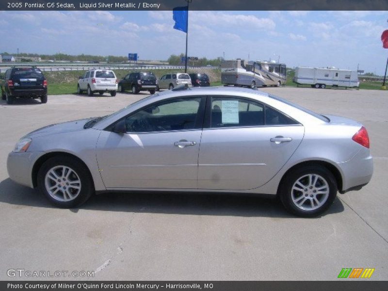 Liquid Silver Metallic / Ebony 2005 Pontiac G6 Sedan