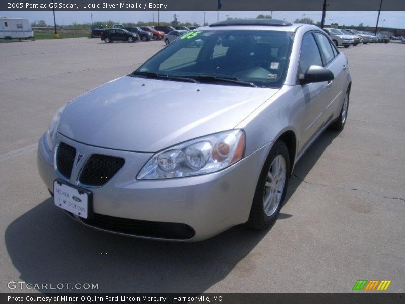 Liquid Silver Metallic / Ebony 2005 Pontiac G6 Sedan