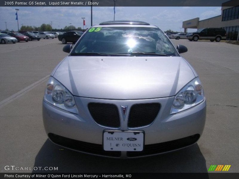 Liquid Silver Metallic / Ebony 2005 Pontiac G6 Sedan