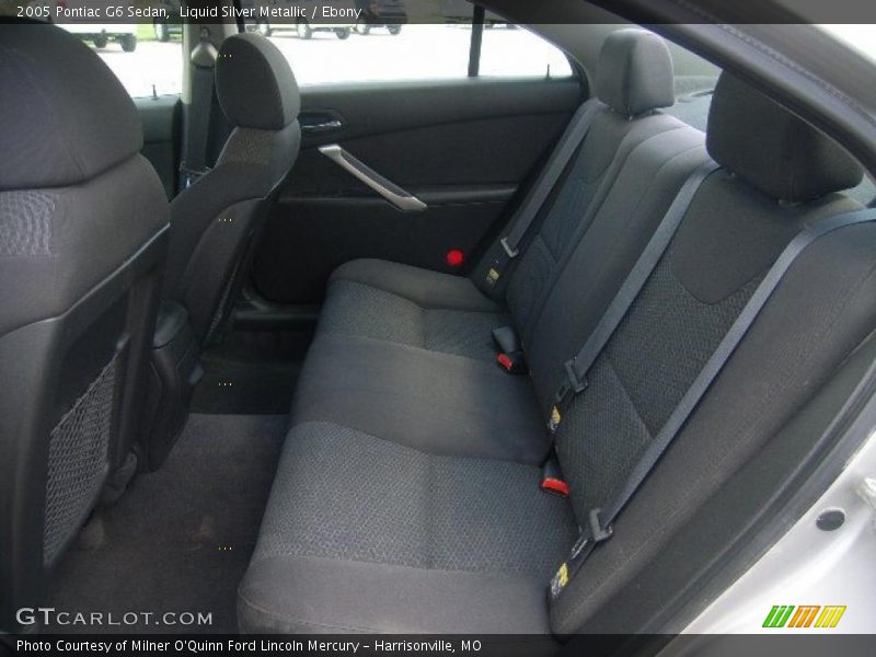 Liquid Silver Metallic / Ebony 2005 Pontiac G6 Sedan