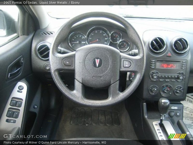 Liquid Silver Metallic / Ebony 2005 Pontiac G6 Sedan