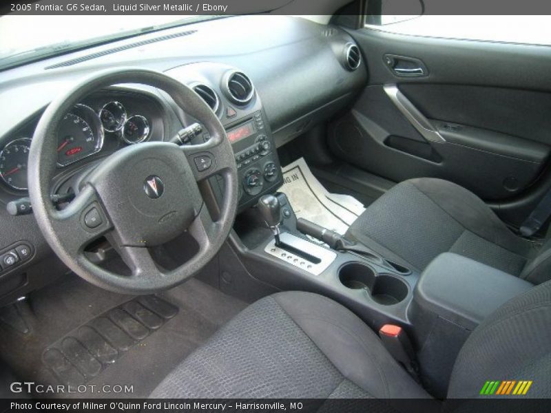 Liquid Silver Metallic / Ebony 2005 Pontiac G6 Sedan