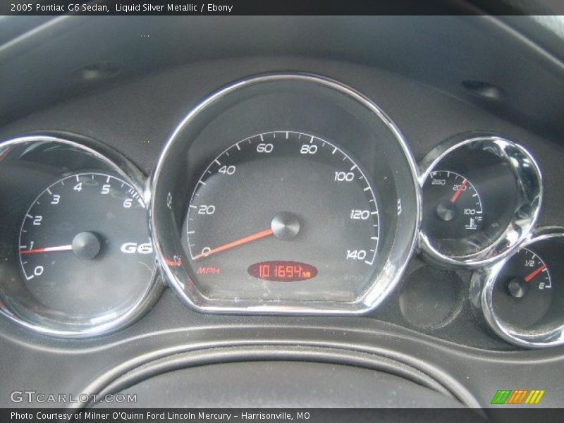 Liquid Silver Metallic / Ebony 2005 Pontiac G6 Sedan