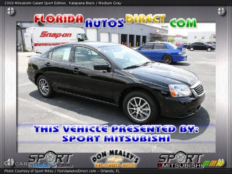 Kalapana Black / Medium Gray 2009 Mitsubishi Galant Sport Edition