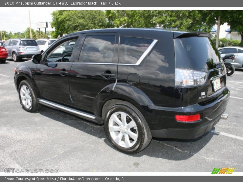 Labrador Black Pearl / Black 2010 Mitsubishi Outlander GT 4WD