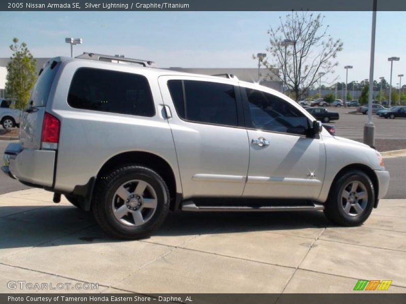 Silver Lightning / Graphite/Titanium 2005 Nissan Armada SE