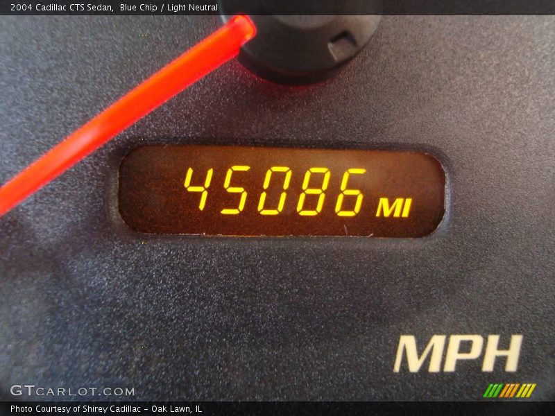 Blue Chip / Light Neutral 2004 Cadillac CTS Sedan