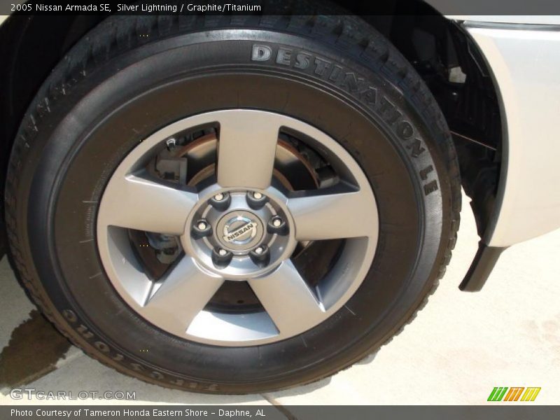 Silver Lightning / Graphite/Titanium 2005 Nissan Armada SE