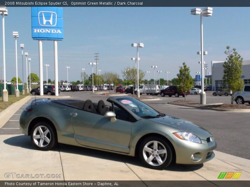 Optimist Green Metallic / Dark Charcoal 2008 Mitsubishi Eclipse Spyder GS