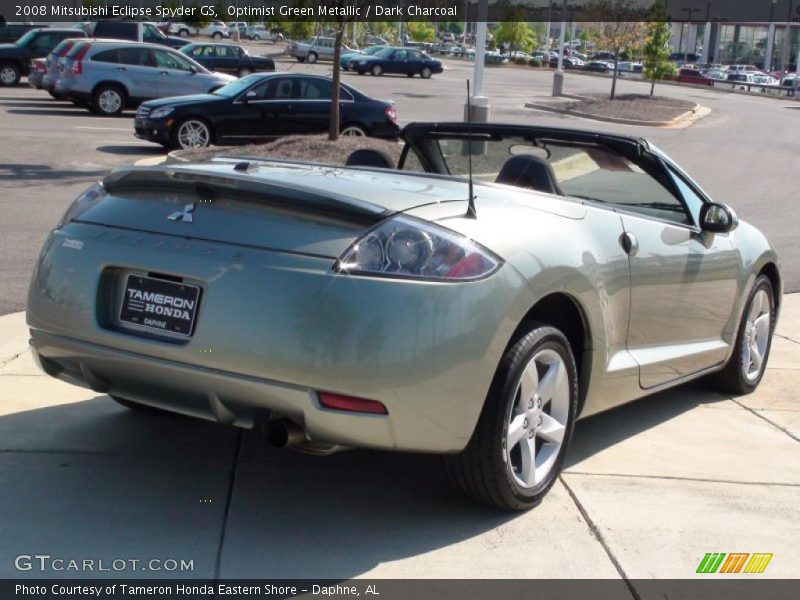 Optimist Green Metallic / Dark Charcoal 2008 Mitsubishi Eclipse Spyder GS