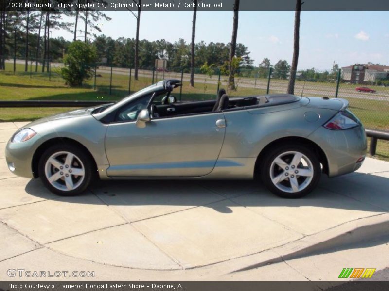 Optimist Green Metallic / Dark Charcoal 2008 Mitsubishi Eclipse Spyder GS