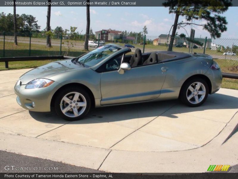 Optimist Green Metallic / Dark Charcoal 2008 Mitsubishi Eclipse Spyder GS