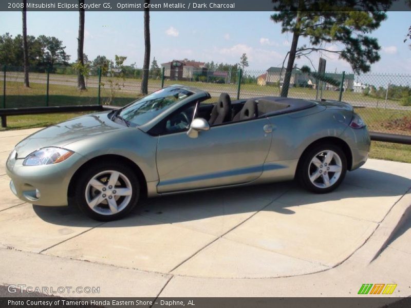 Optimist Green Metallic / Dark Charcoal 2008 Mitsubishi Eclipse Spyder GS