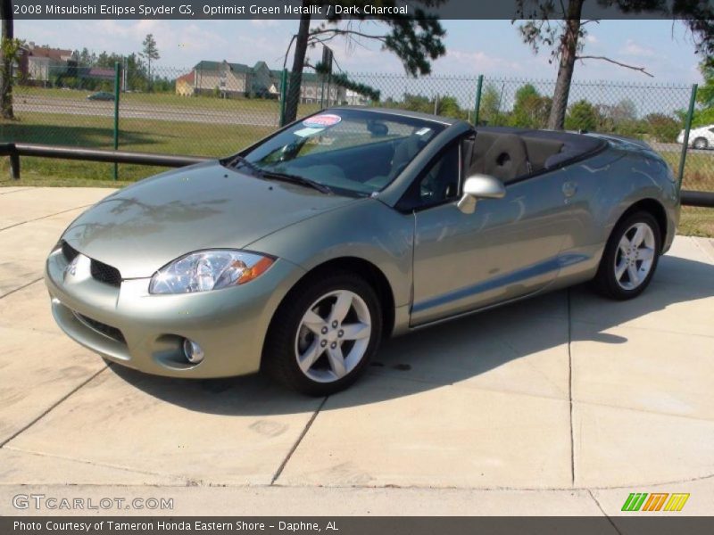 Optimist Green Metallic / Dark Charcoal 2008 Mitsubishi Eclipse Spyder GS