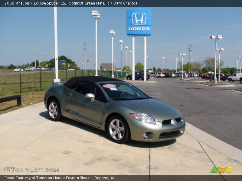 Optimist Green Metallic / Dark Charcoal 2008 Mitsubishi Eclipse Spyder GS