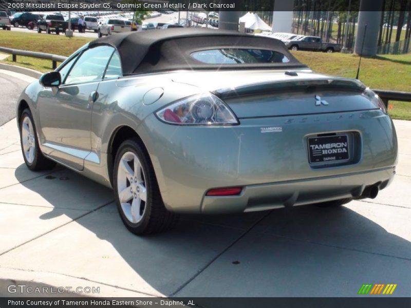 Optimist Green Metallic / Dark Charcoal 2008 Mitsubishi Eclipse Spyder GS