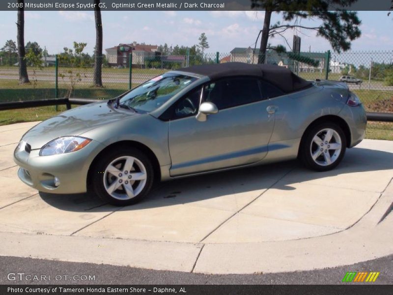 Optimist Green Metallic / Dark Charcoal 2008 Mitsubishi Eclipse Spyder GS