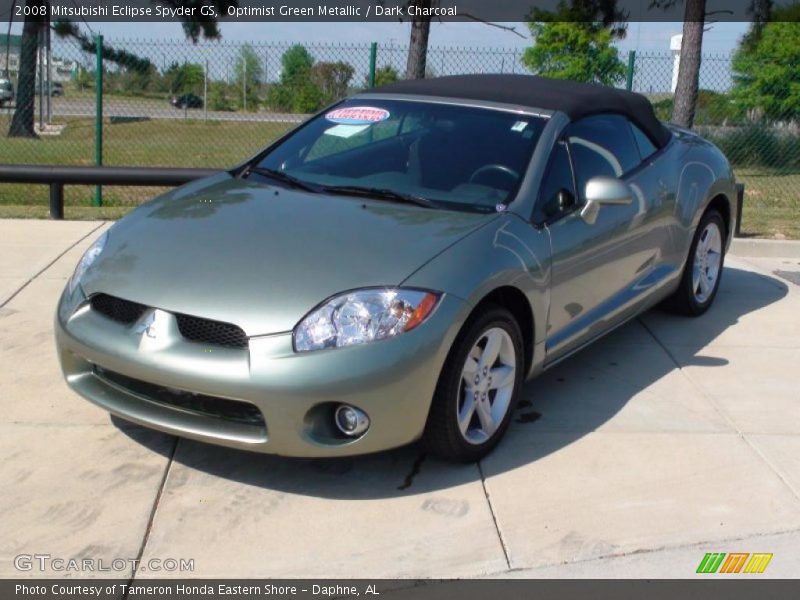 Optimist Green Metallic / Dark Charcoal 2008 Mitsubishi Eclipse Spyder GS