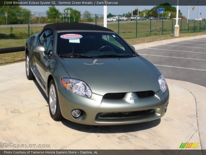 Optimist Green Metallic / Dark Charcoal 2008 Mitsubishi Eclipse Spyder GS